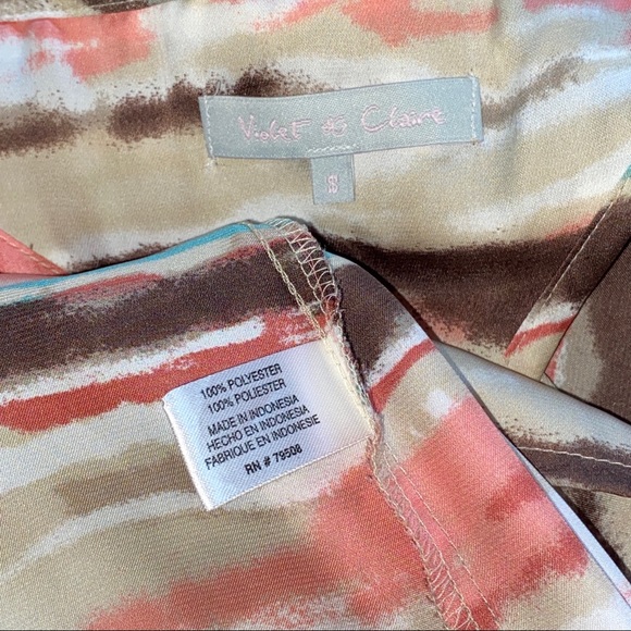 Violet + Claire racerback tank top w/ ruffle Sz S - Picture 5 of 5